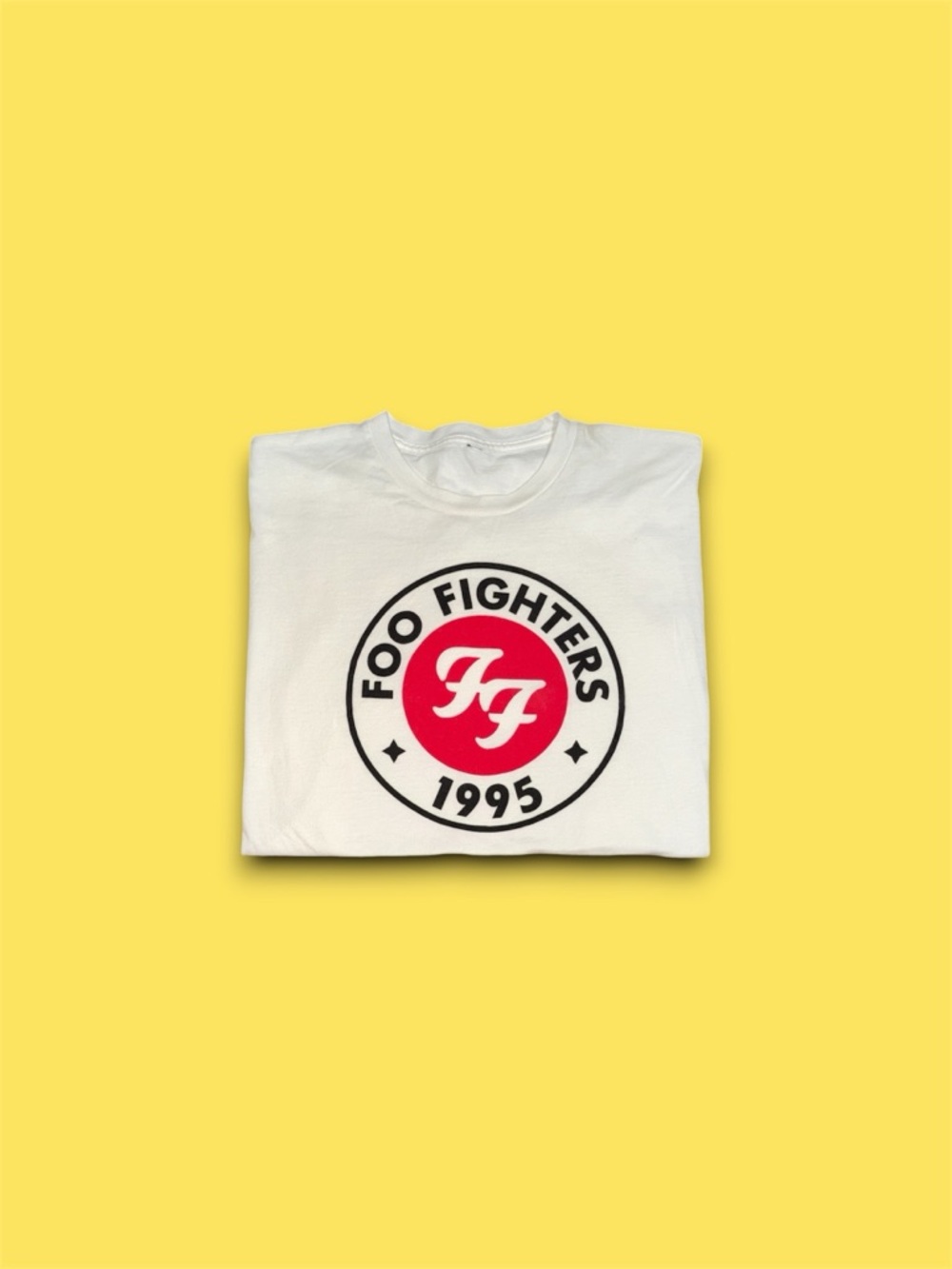 Foo Fighters 1995 T-Shirt Tour Band Tee Rock Concert Mens Size XL White Graphic